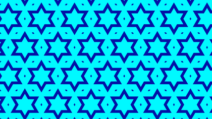 Turquoise Star Background Pattern Graphic