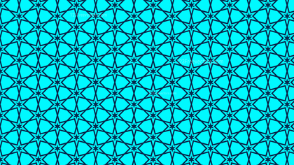 Turquoise Seamless Star Pattern Background Illustrator