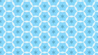 Baby Blue Seamless Stars Pattern Background Design