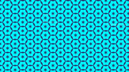 Turquoise Seamless Star Background Pattern