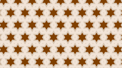 Brown Stars Pattern Background Vector Art