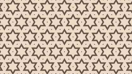 Brown Seamless Stars Pattern Background Design