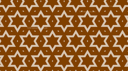 Brown Star Pattern Background