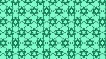 Mint Green Seamless Star Pattern Background