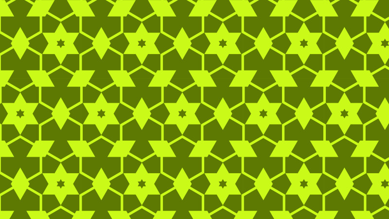Green Seamless Stars Background Pattern