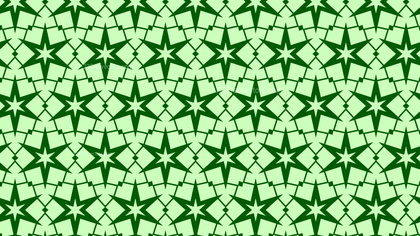 Green Seamless Star Background Pattern