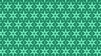 Mint Green Star Pattern Illustrator