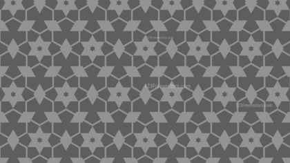 Dark Grey Star Background Pattern Vector
