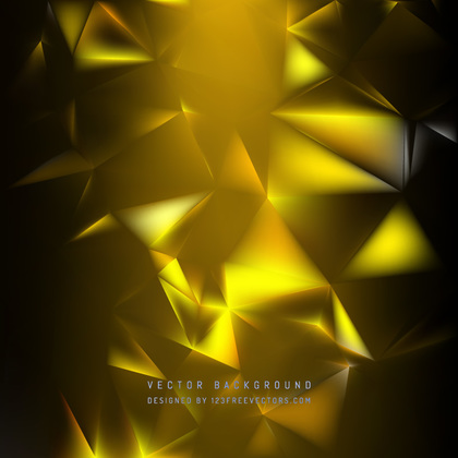 Abstract Black Yellow Polygonal Background Design