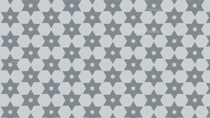 Grey Seamless Star Pattern Background Design