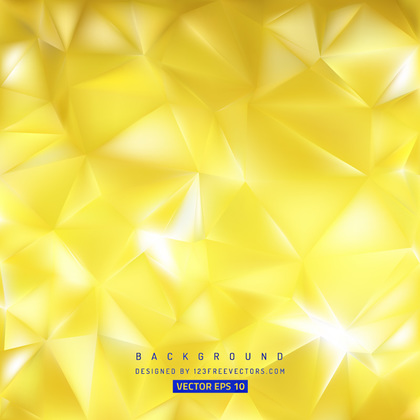 Yellow Polygon Triangle Pattern Background