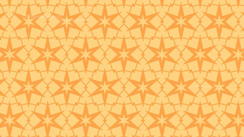 Light Orange Seamless Stars Pattern Background Graphic
