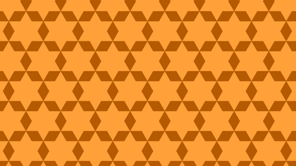 Orange Seamless Star Pattern Background