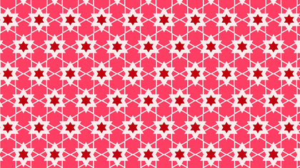 Pink Star Pattern Background Vector Illustration