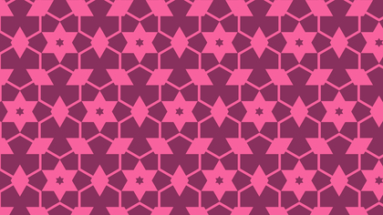 Pink Seamless Stars Pattern