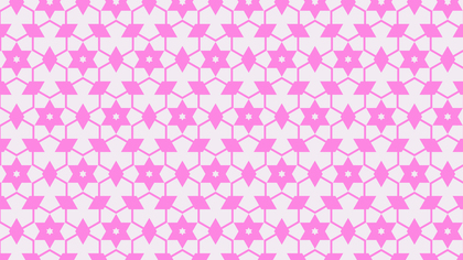 Rose Pink Star Pattern Vector Graphic