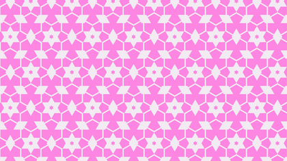 Rose Pink Star Pattern Background Vector Image