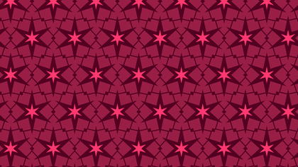 Pink Seamless Star Pattern Background Vector