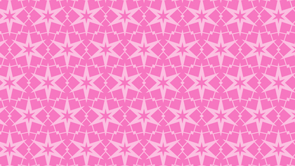 Rose Pink Star Pattern Vector