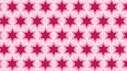 Pink Seamless Star Pattern Background