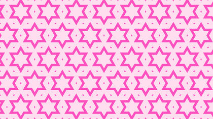 Rose Pink Seamless Stars Pattern