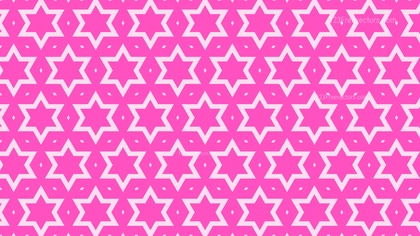 Rose Pink Seamless Stars Pattern Background