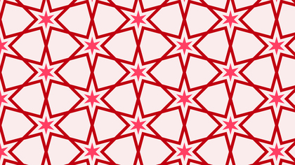 Pink Seamless Stars Pattern Illustration