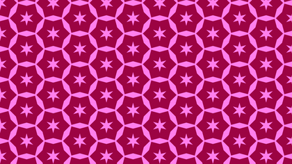 Pink Seamless Stars Pattern Vector Image