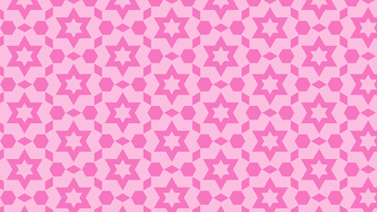 Rose Pink Seamless Star Background Pattern