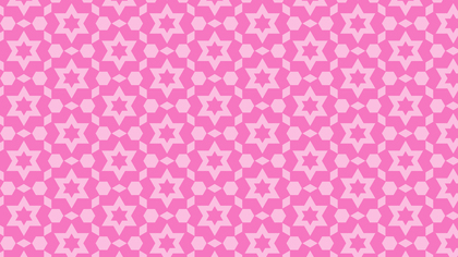Rose Pink Stars Pattern