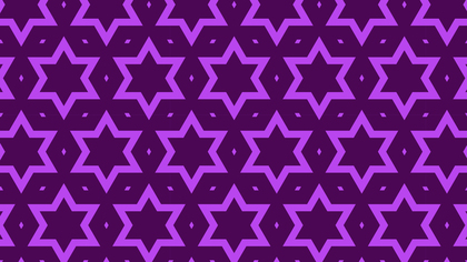 Purple Seamless Star Pattern Vector Art