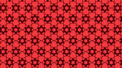 Red Stars Pattern Background Vector Image