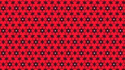 Red Seamless Star Pattern Background