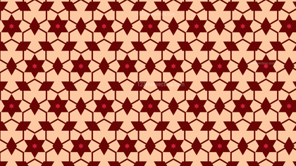Red Star Background Pattern Vector Graphic