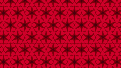 Red Stars Pattern Background