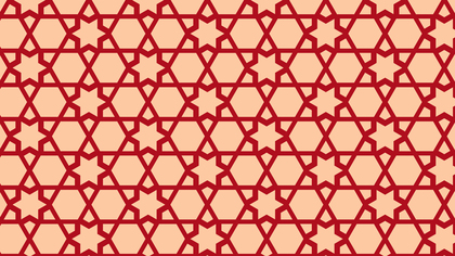 Red Seamless Stars Background Pattern Vector Art