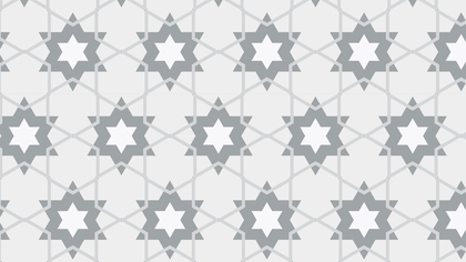 White Seamless Stars Pattern Background