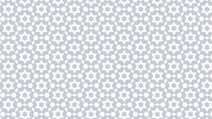 White Seamless Stars Pattern Background Vector Graphic