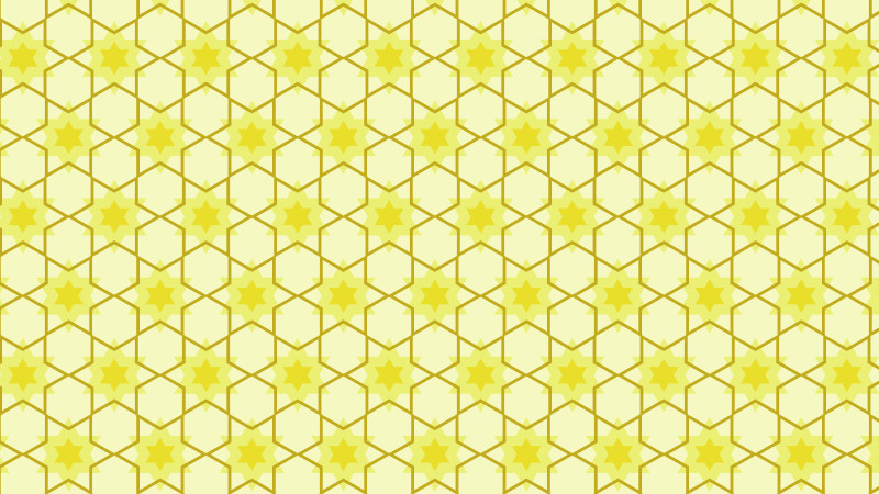 Light Yellow Seamless Stars Pattern Vector Illustration