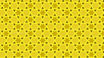 Yellow Seamless Star Pattern Illustration