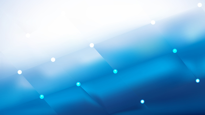 Blue and White Bokeh Lights Background Graphic