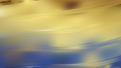 Blue and Gold Abstract Curve Background