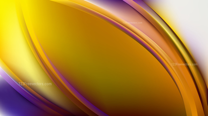 Blue and Yellow Abstract Curve Background