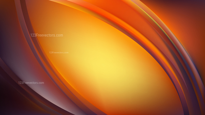 Orange and Black Abstract Curve Background Illustration