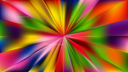 Abstract Colorful Radial Burst Background Vector