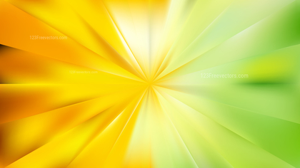 Abstract Green and Yellow Sunburst Background
