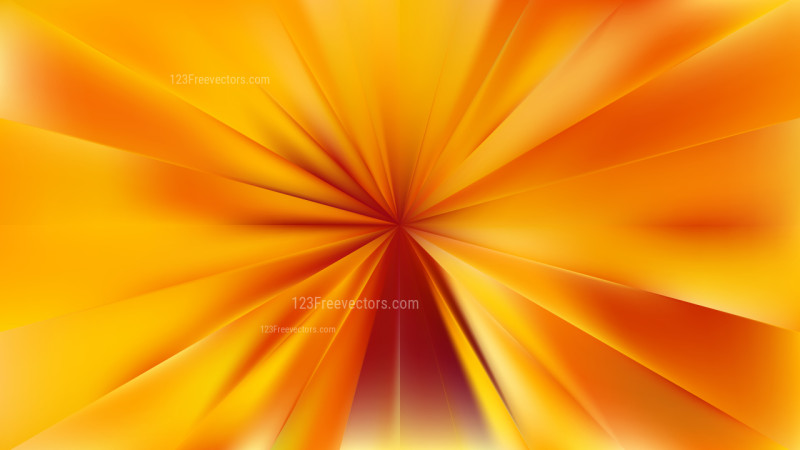 Abstract Orange Radial Sunburst Background Illustration