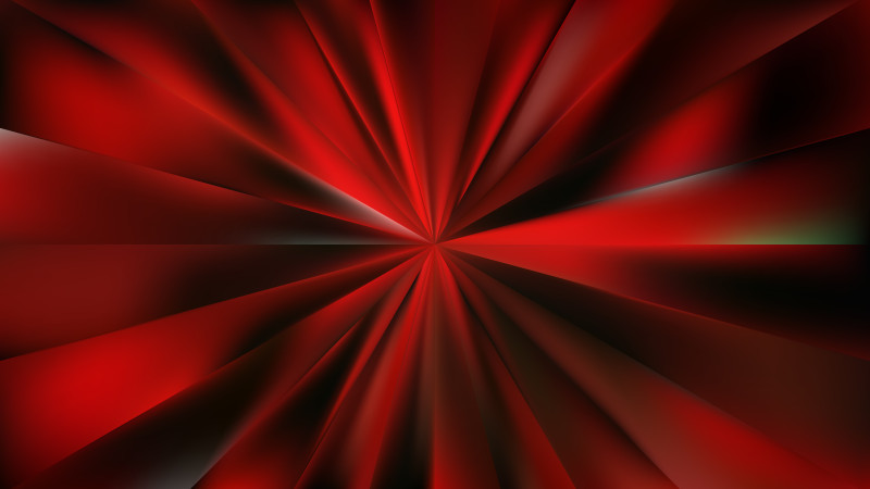 Abstract Cool Red Sunburst Background Vector Illustration