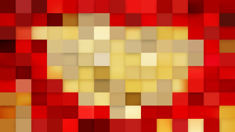 Beige and Red Square Mosaic Tile Background