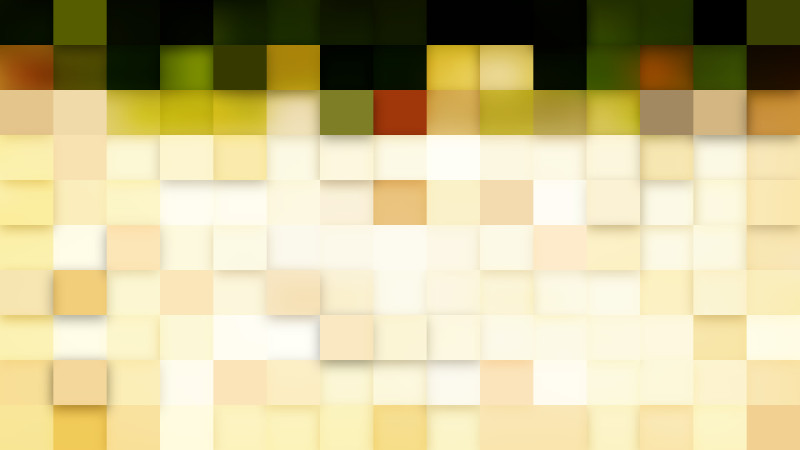 Green and Beige Square Pixel Mosaic Background Vector Image